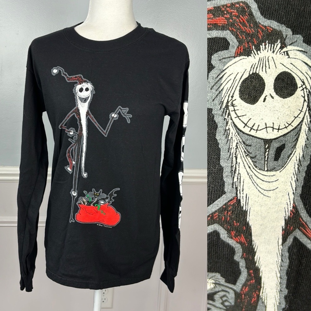 1990s The NIGHTMARE BEFORE CHRISTMAS Jack Skellington Vintage Shirt Sz Small